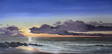 Solen går ned i Gl.Skagen  - Gitte Toft 